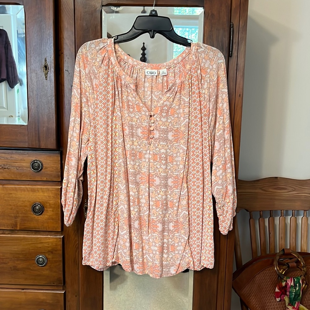Peachy Boho Top